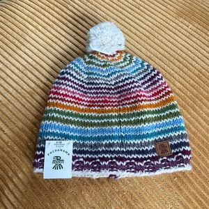 Bobble Beanie - Rainbow Stripes